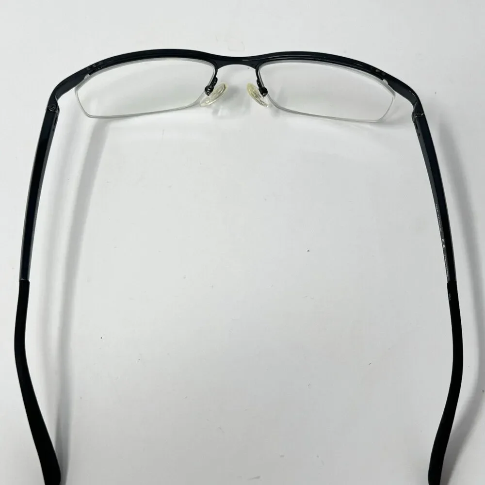 Nike Titanium 6037 001 Black Semi Rimless Eyeglass Frames 53-17-135